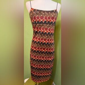 Multicolor Patterned Dress